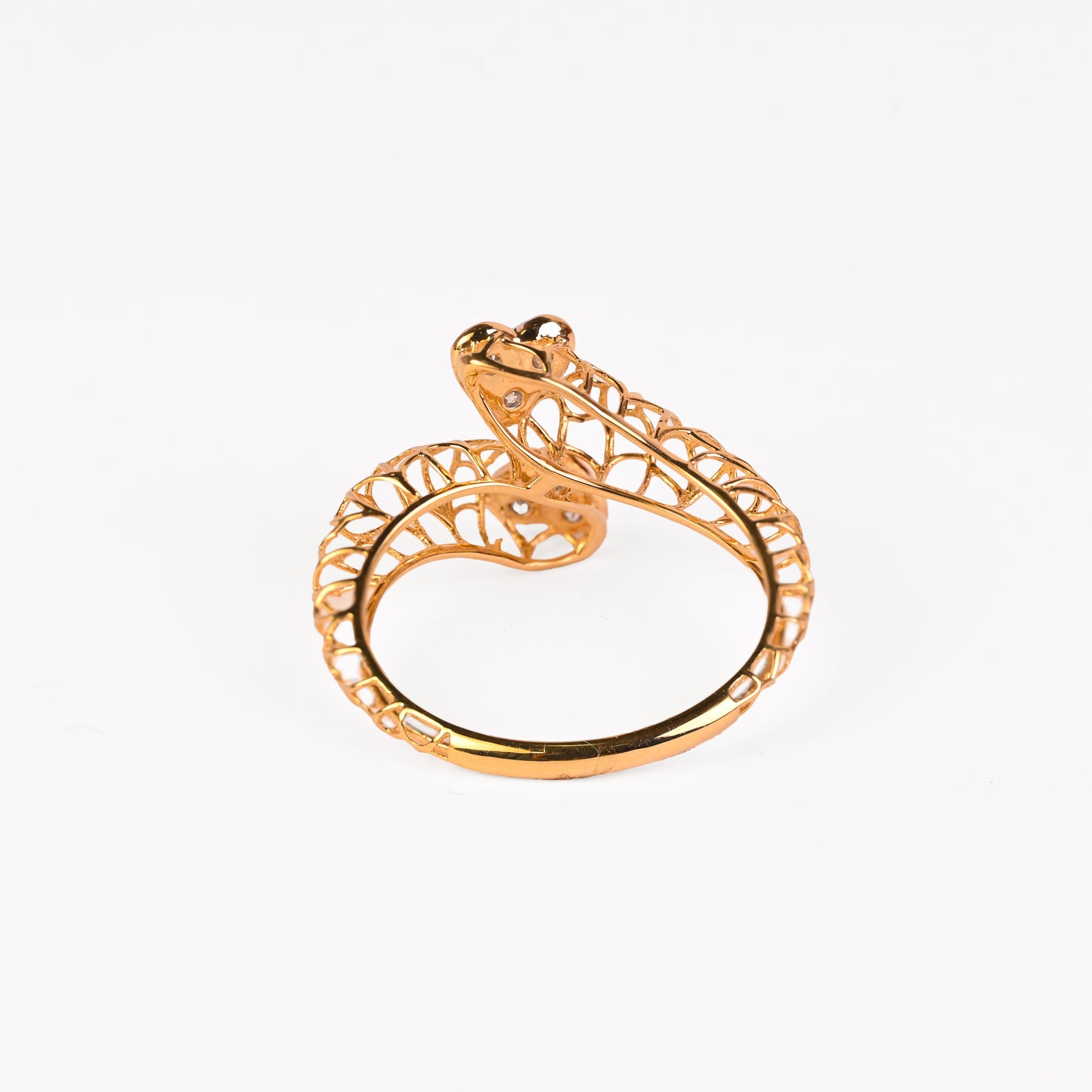 Magic Emerging Contact of Love Gold Ring