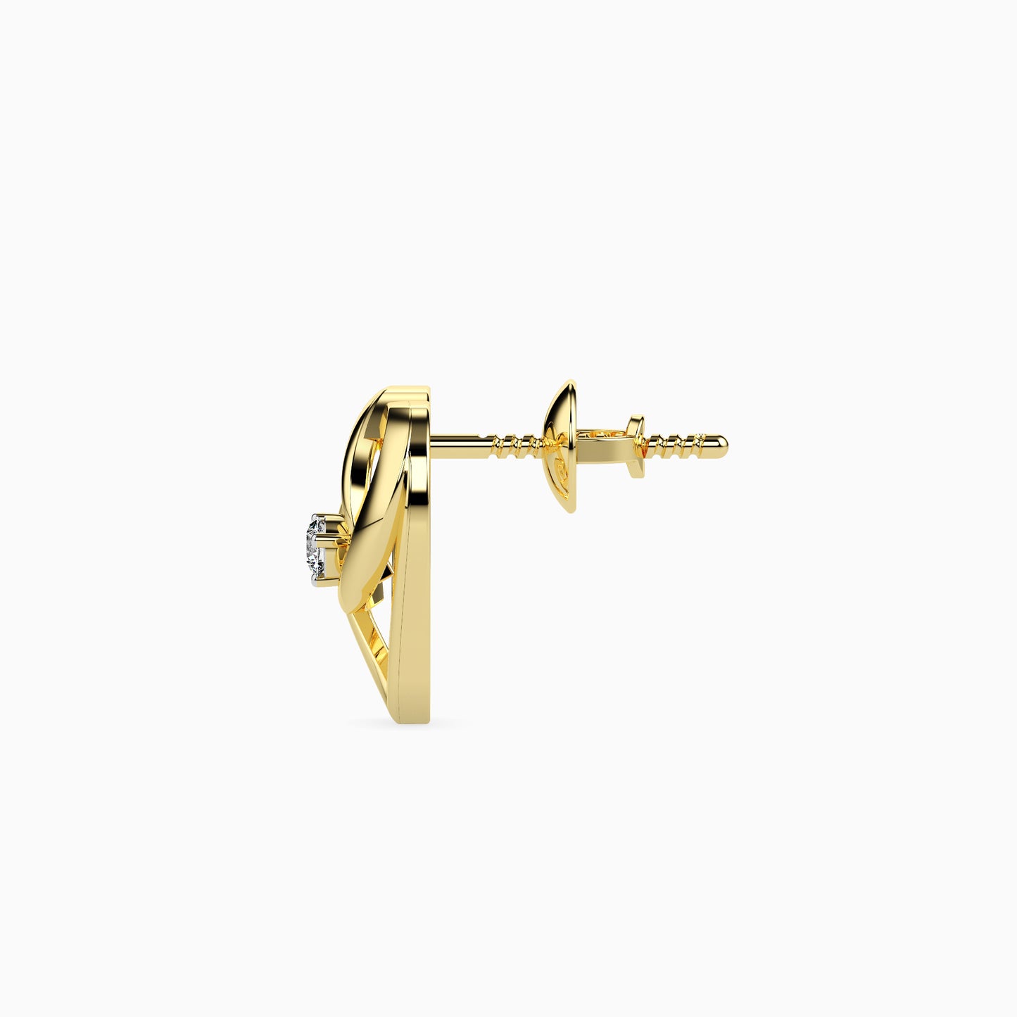 Magic Gold & Diamond Heart Earrings
