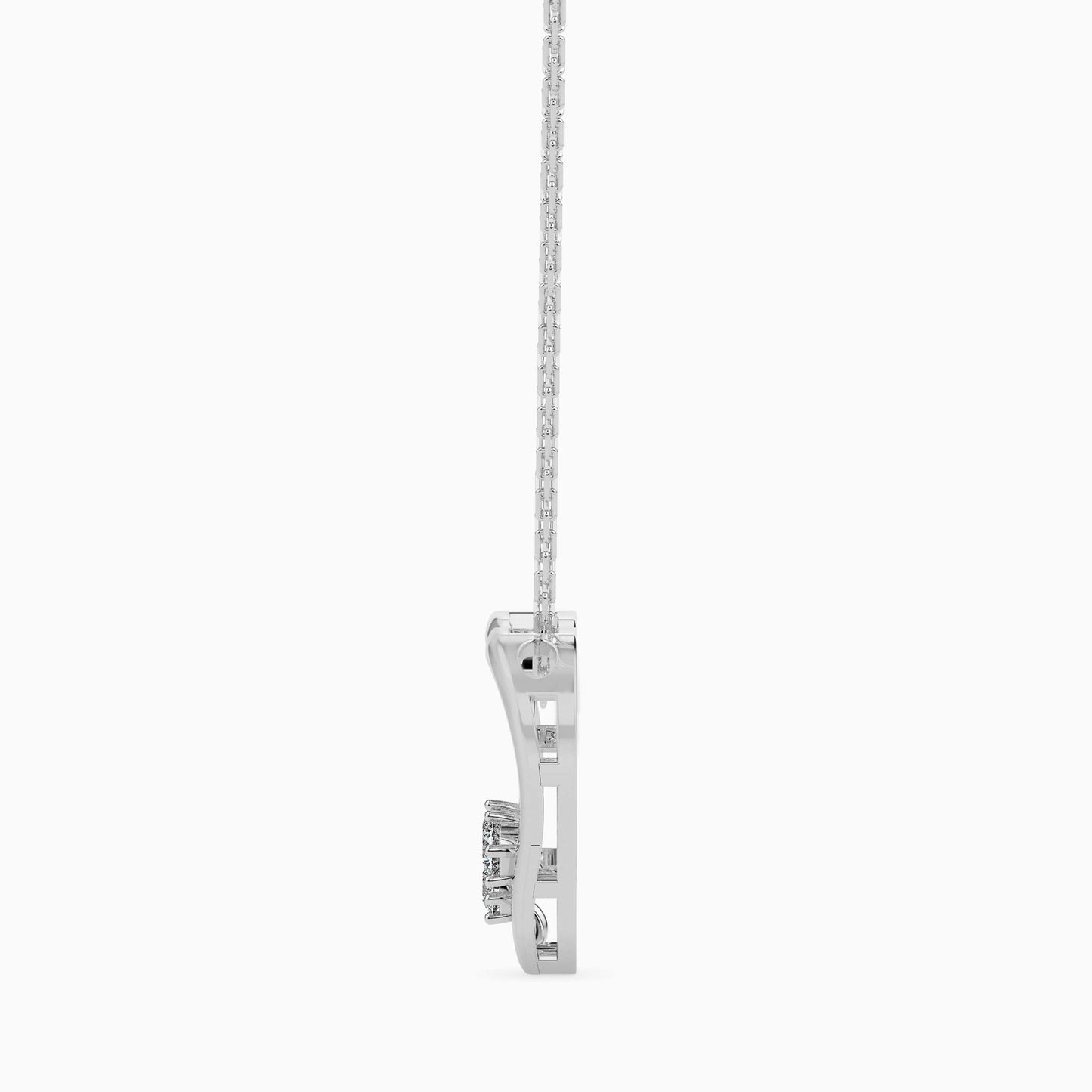 Magic Love Glow: Pure Heart Pendant In Gold & Diamond