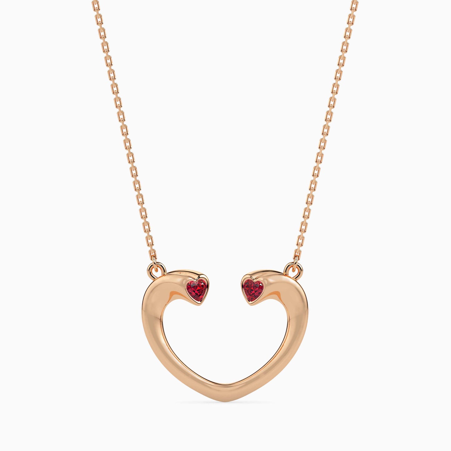 Magic Sparkle Heart Shaped Gold Pendant