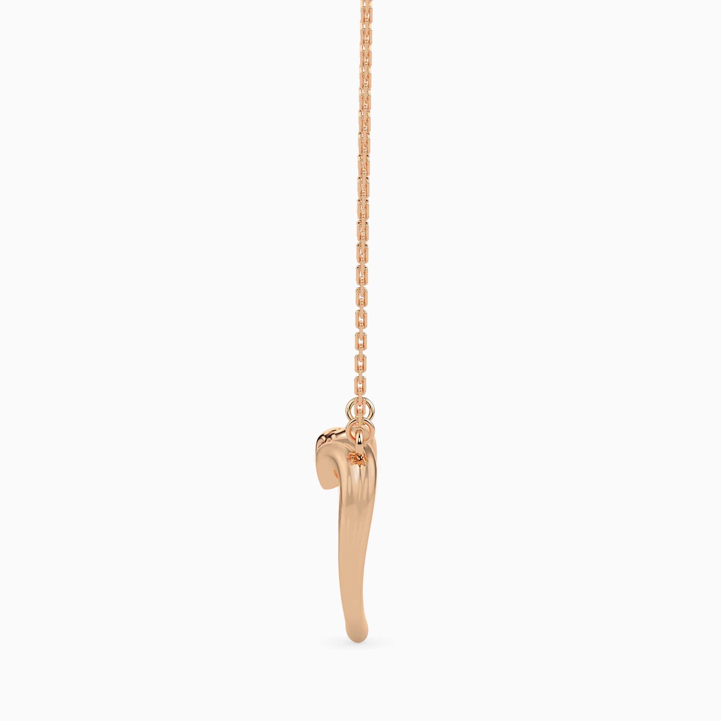 Magic Sparkle Heart Shaped Gold Pendant