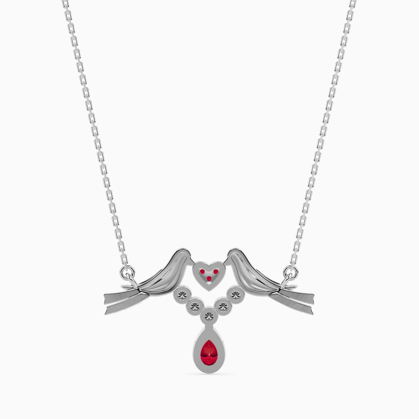 Magic Love Birds Valentine Drop Pendant