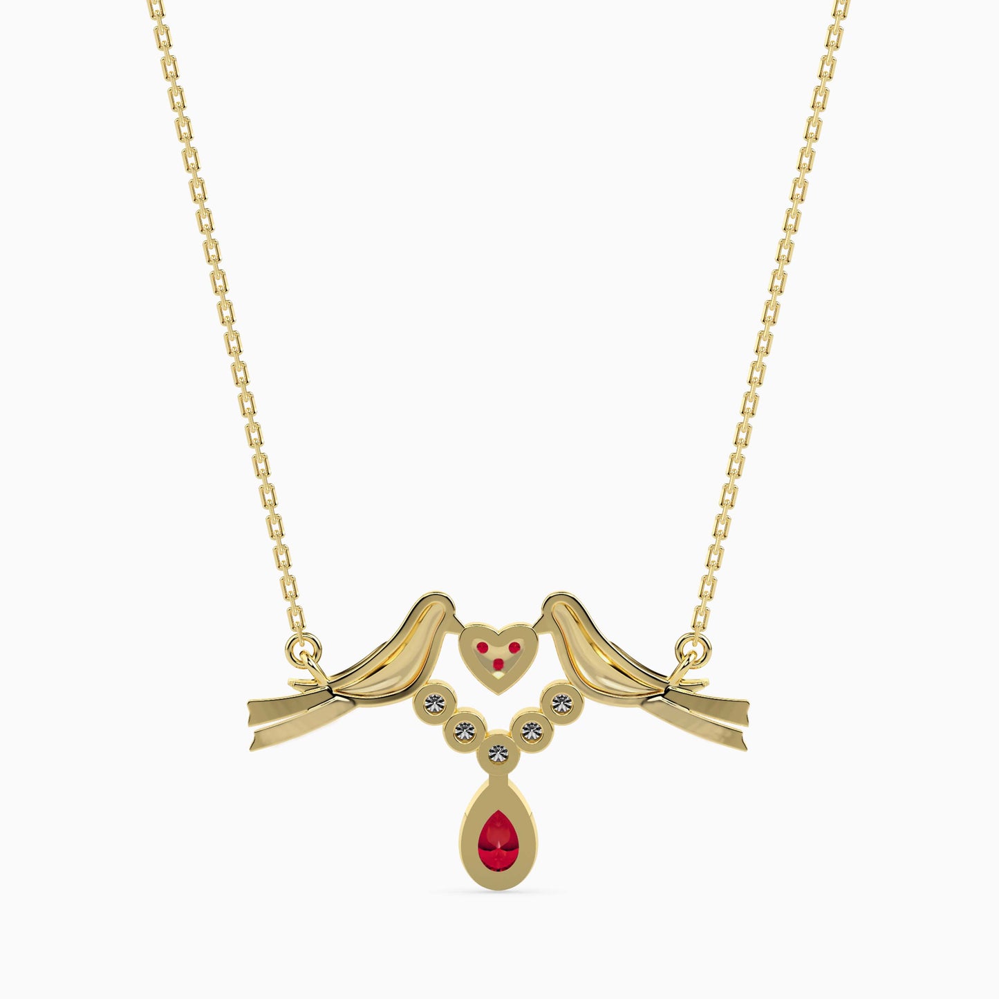 Magic Love Birds Valentine Drop Pendant