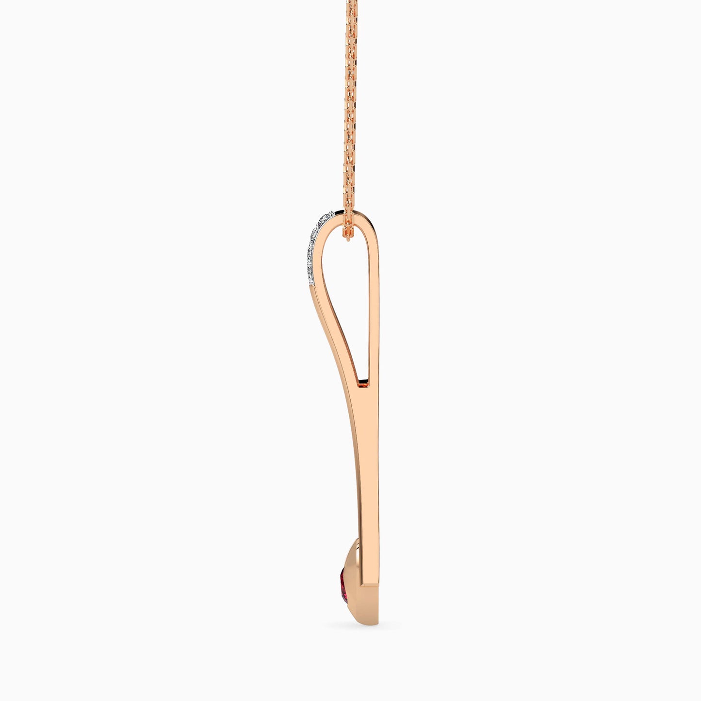 Magic Valentine Golden Charm Diamond Pendant