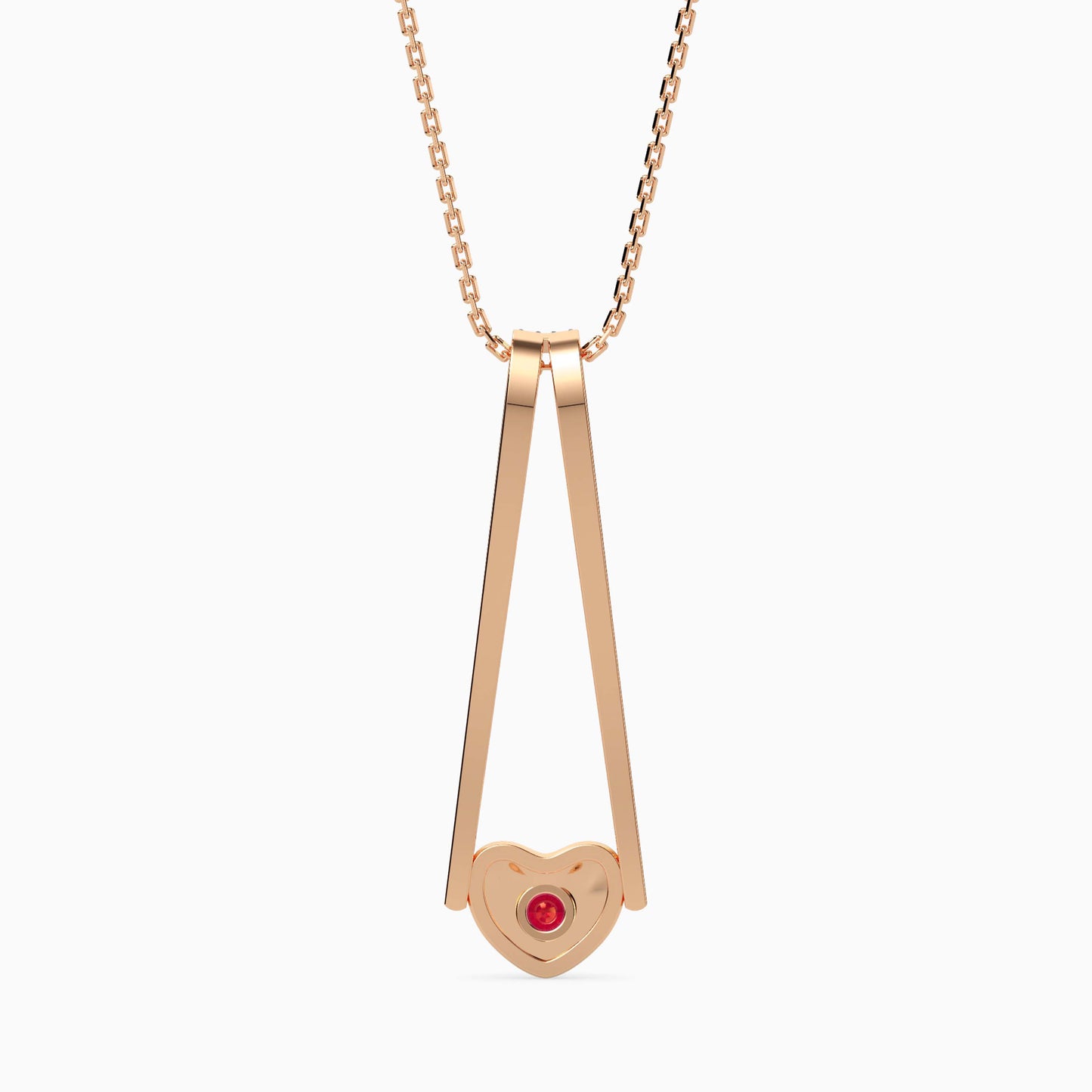 Magic Valentine Golden Charm Diamond Pendant