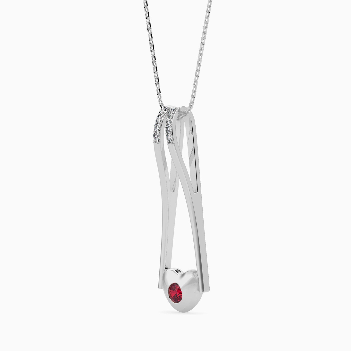 Magic Valentine Golden Charm Diamond Pendant