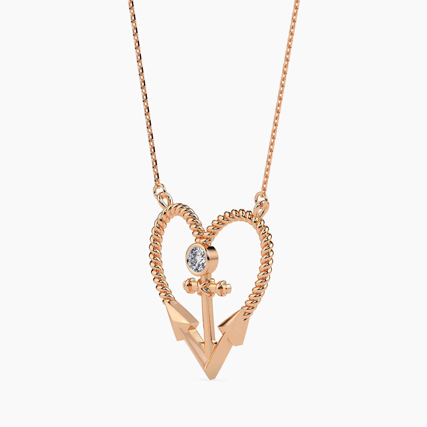 Magic Golden Embrace Valentine Pendant