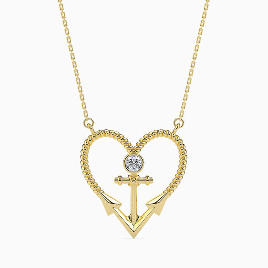 Magic Golden Embrace Valentine Pendant