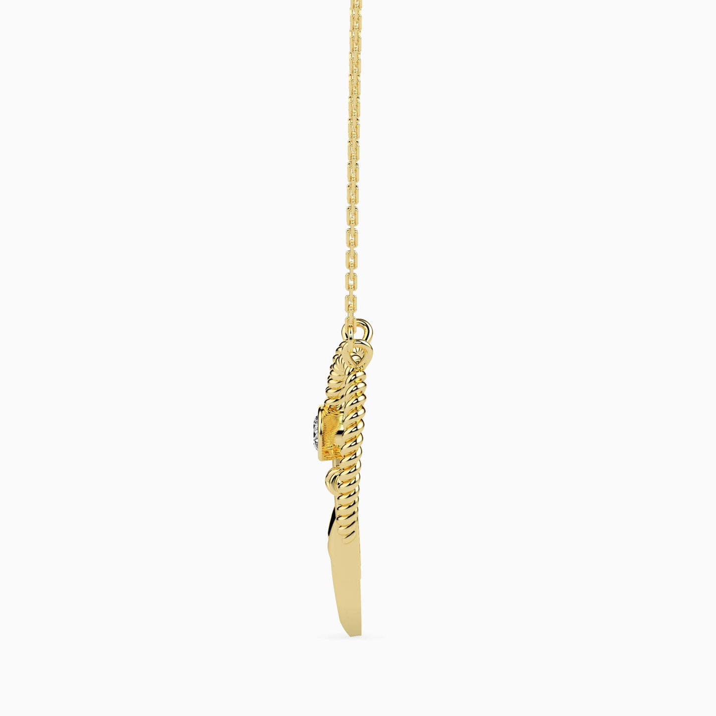 Magic Golden Embrace Valentine Pendant