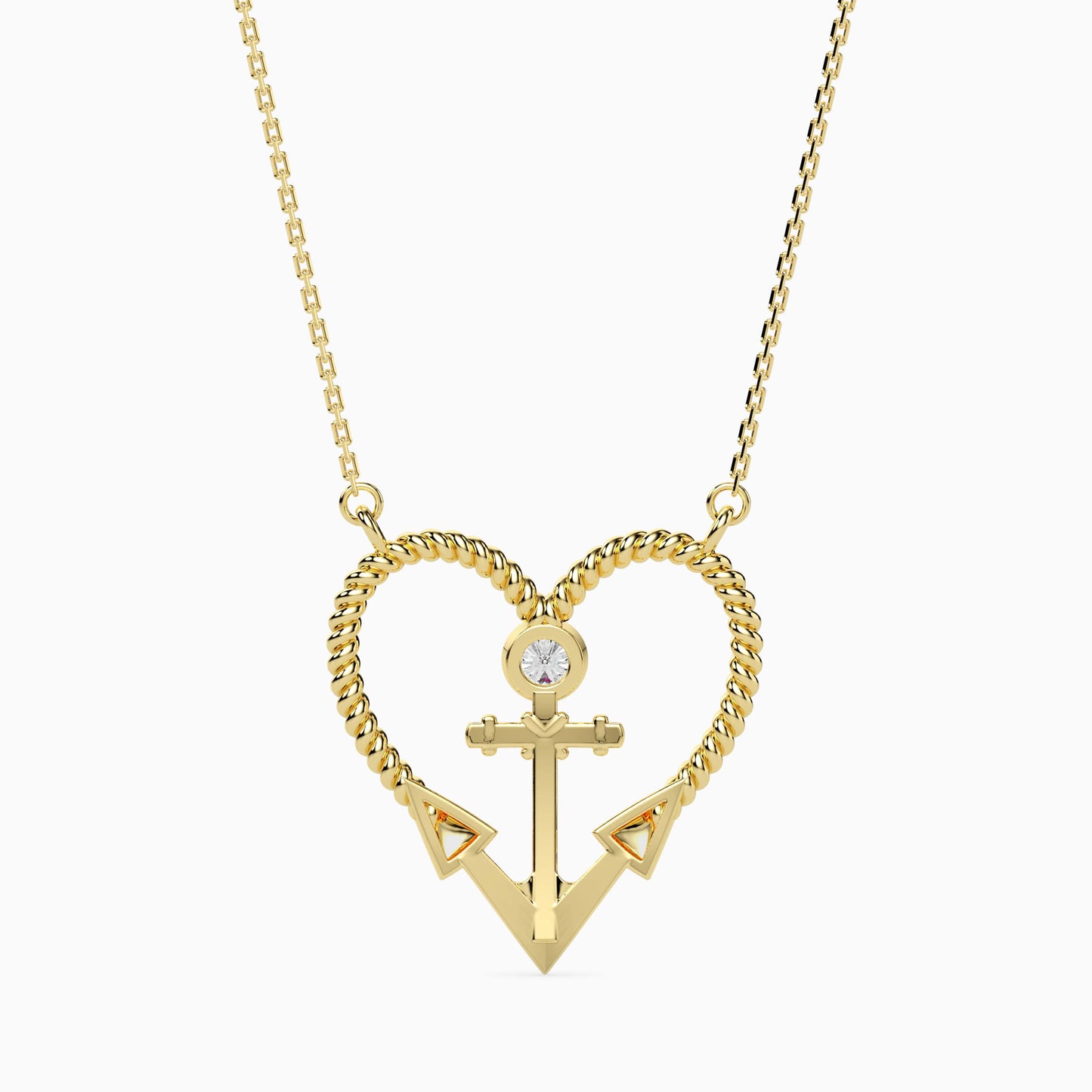 Magic Golden Embrace Valentine Pendant