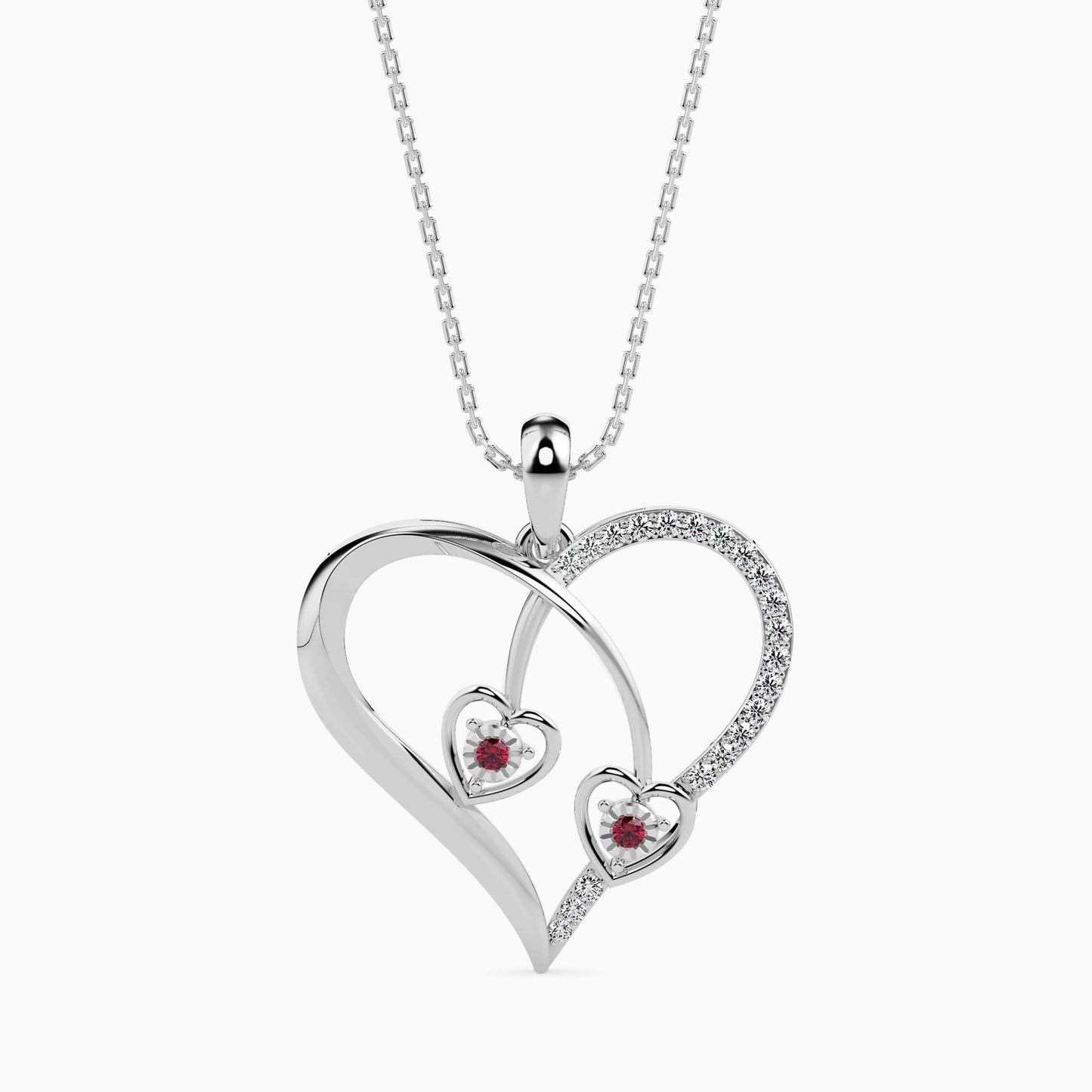 Magic Twinkle Of Love Valentine Heart Pendant