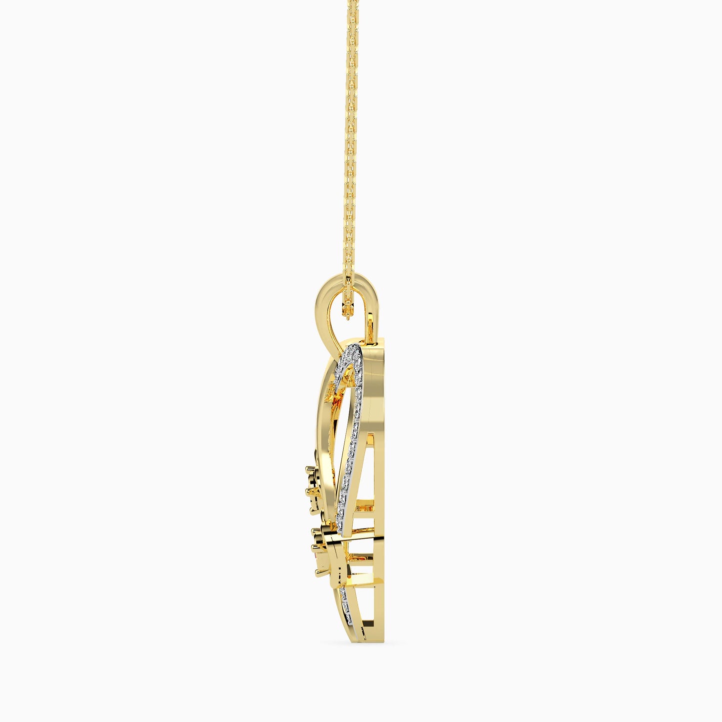 Magic Twinkle Of Love Valentine Heart Pendant
