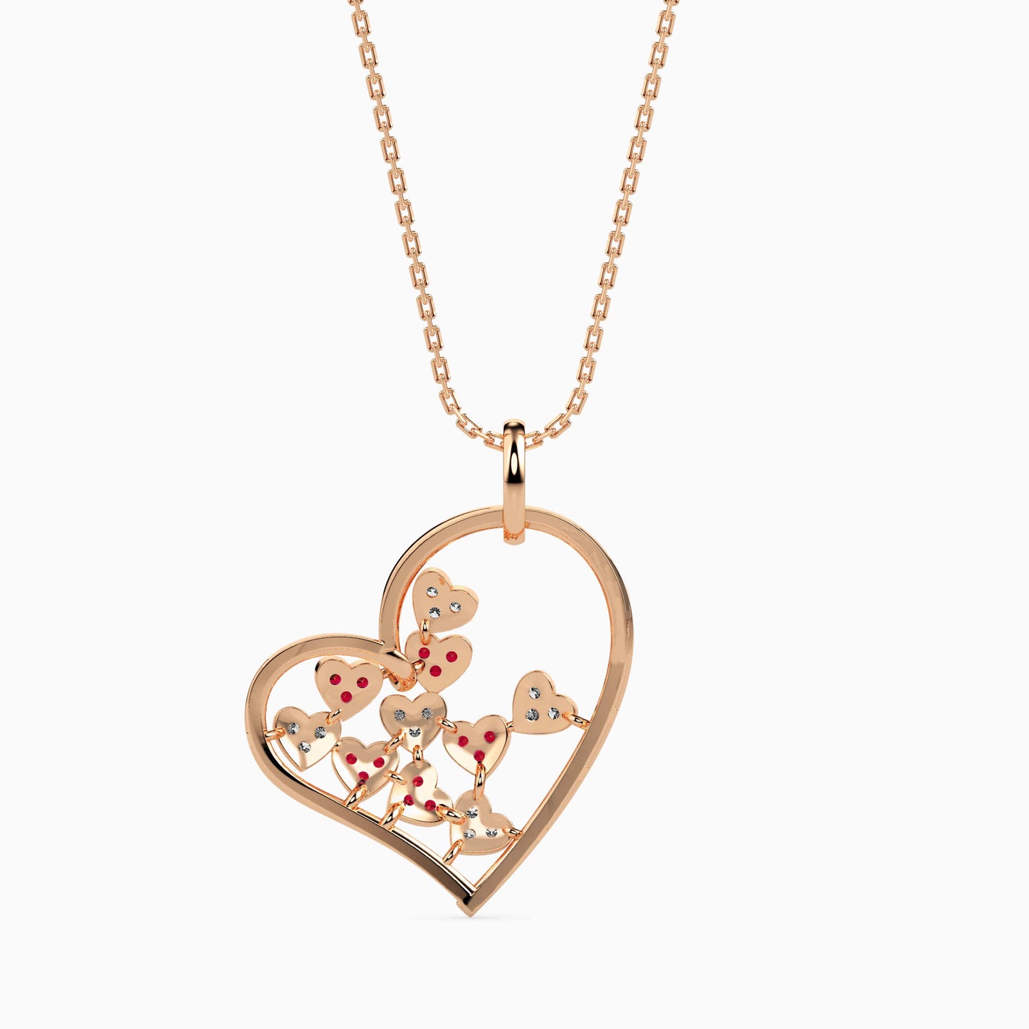 Magic Golden Orbit Drops of Love Pendant