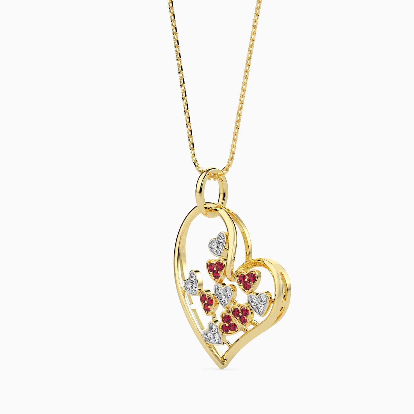 Magic Golden Orbit Drops of Love Pendant