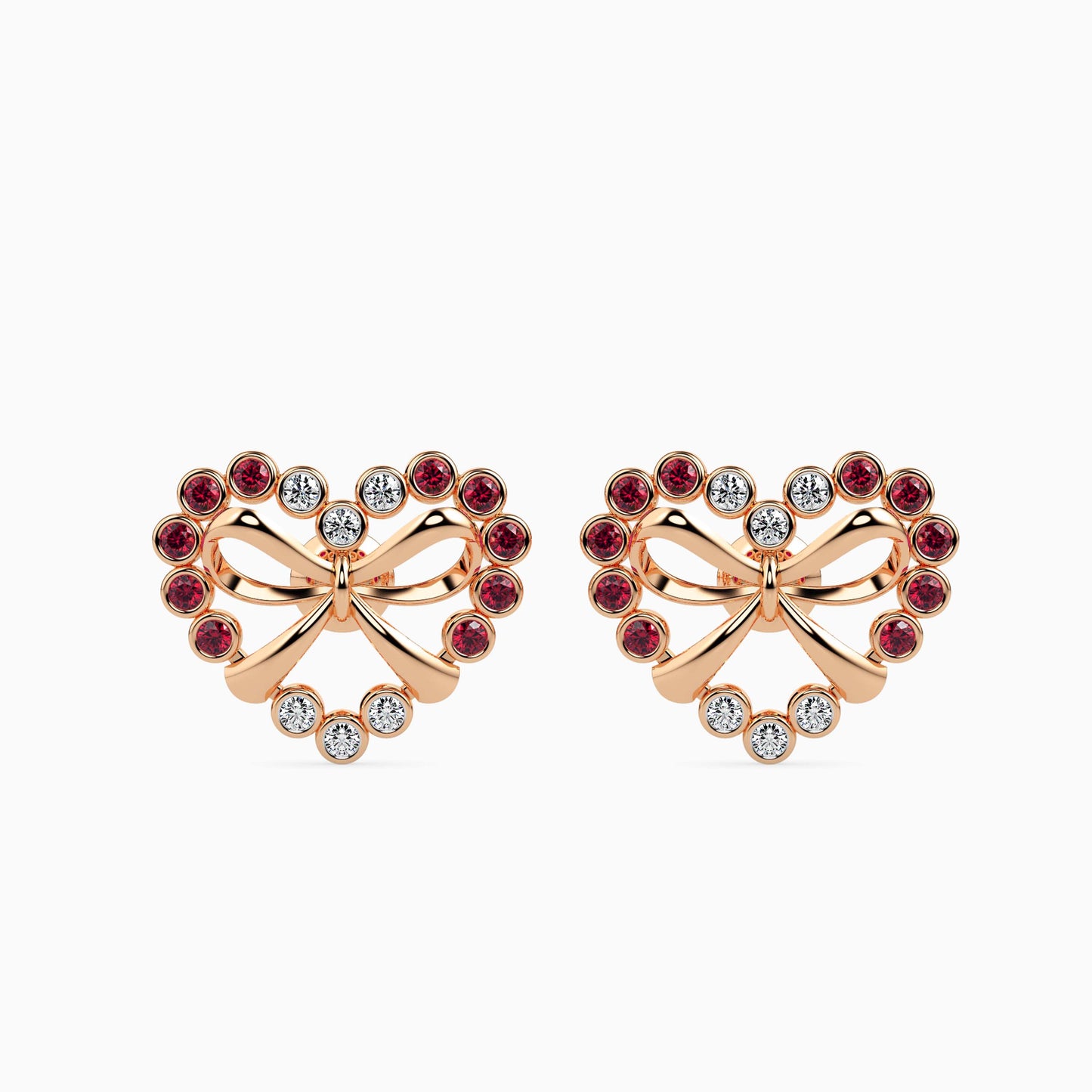 Magic HeartFelt Valentine Bow Earrings