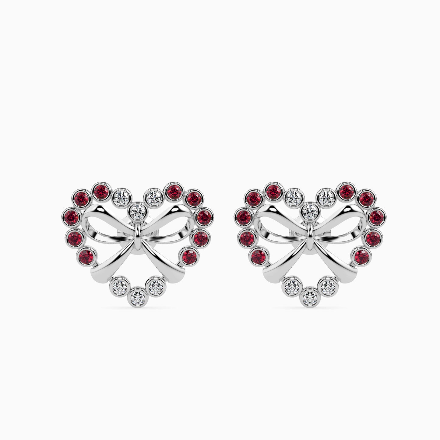 Magic HeartFelt Valentine Bow Earrings