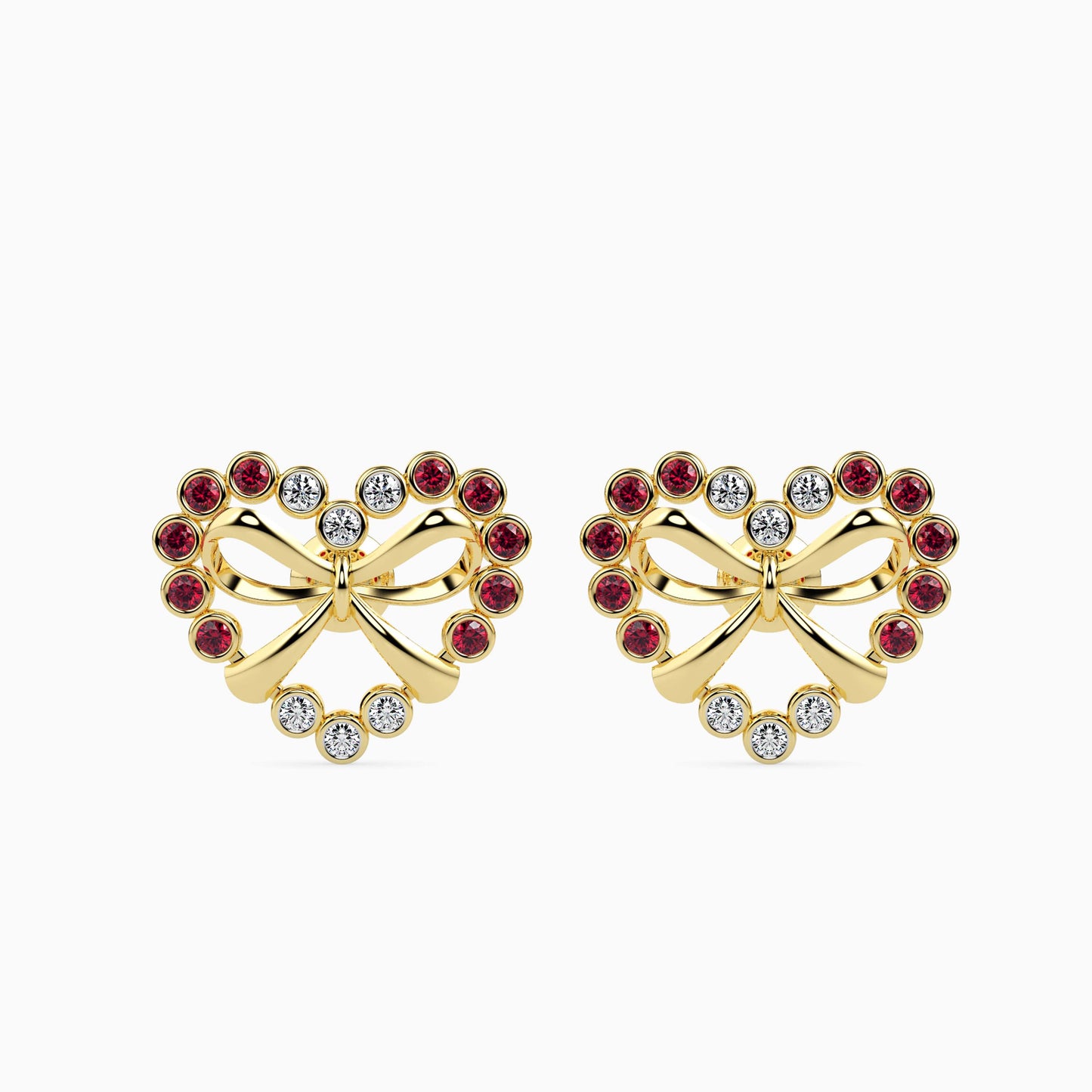 Magic HeartFelt Valentine Bow Earrings