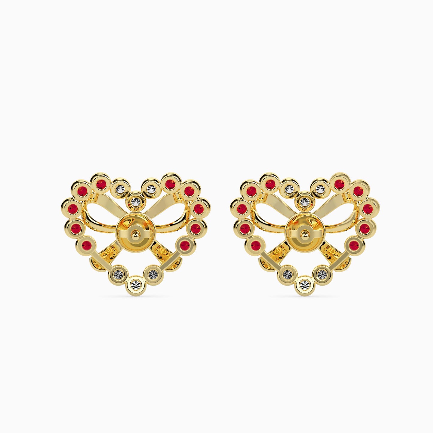Magic HeartFelt Valentine Bow Earrings