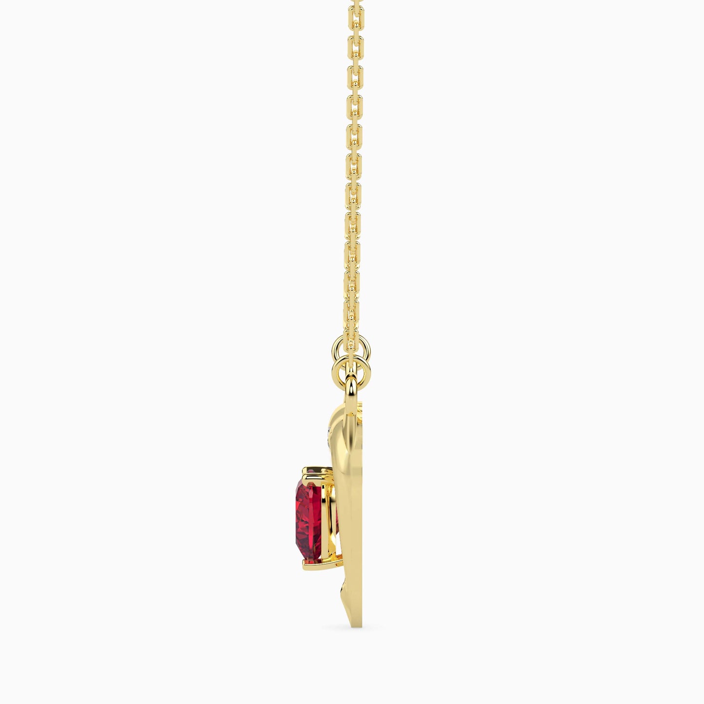Magic Golden Dolphin Heart Valentine Pendant