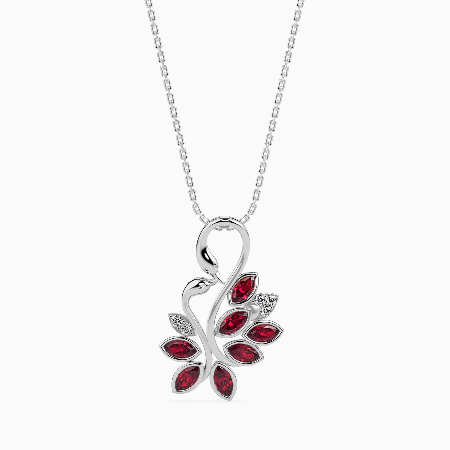 Magic Swan Of Love Valentine Pendant