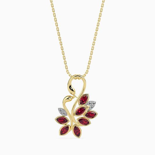 Magic Swan Of Love Valentine Pendant