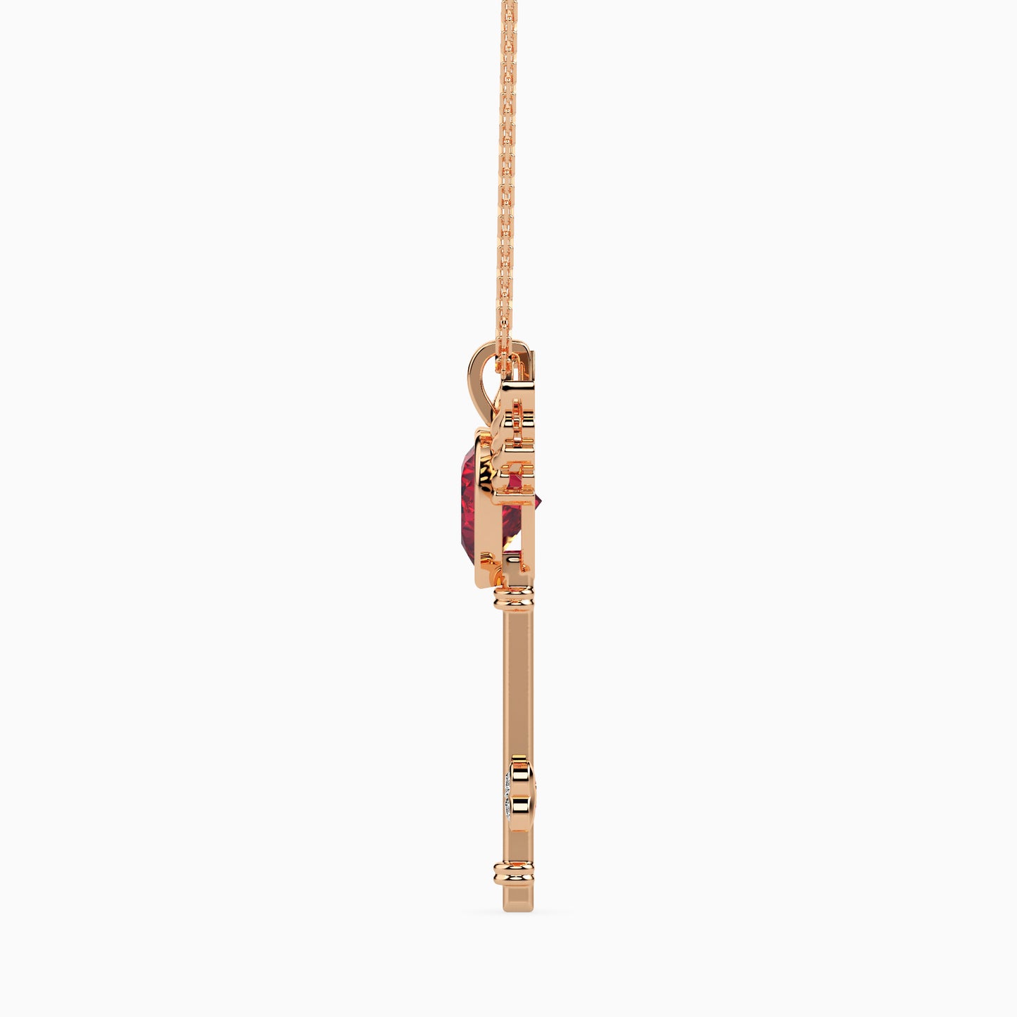 Magic Celestial Key of Love Valentine Pendant