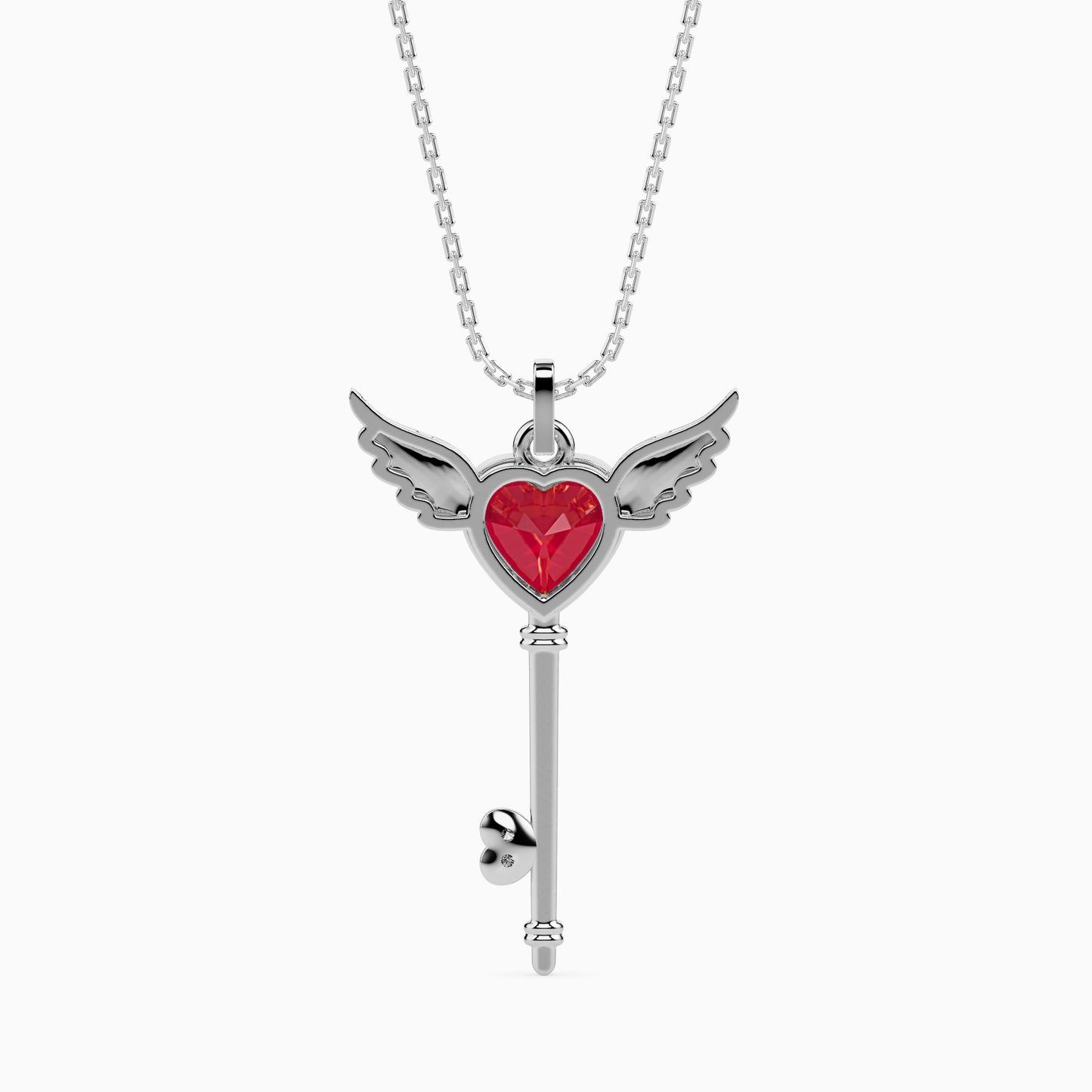 Magic Celestial Key of Love Valentine Pendant