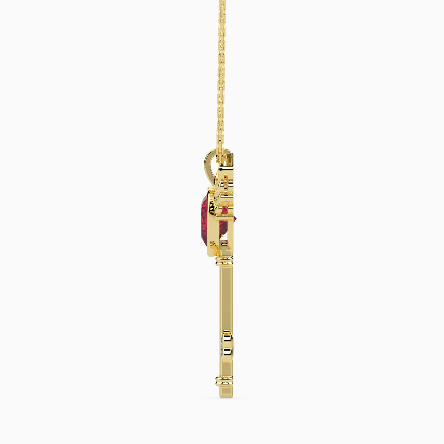 Magic Celestial Key of Love Valentine Pendant