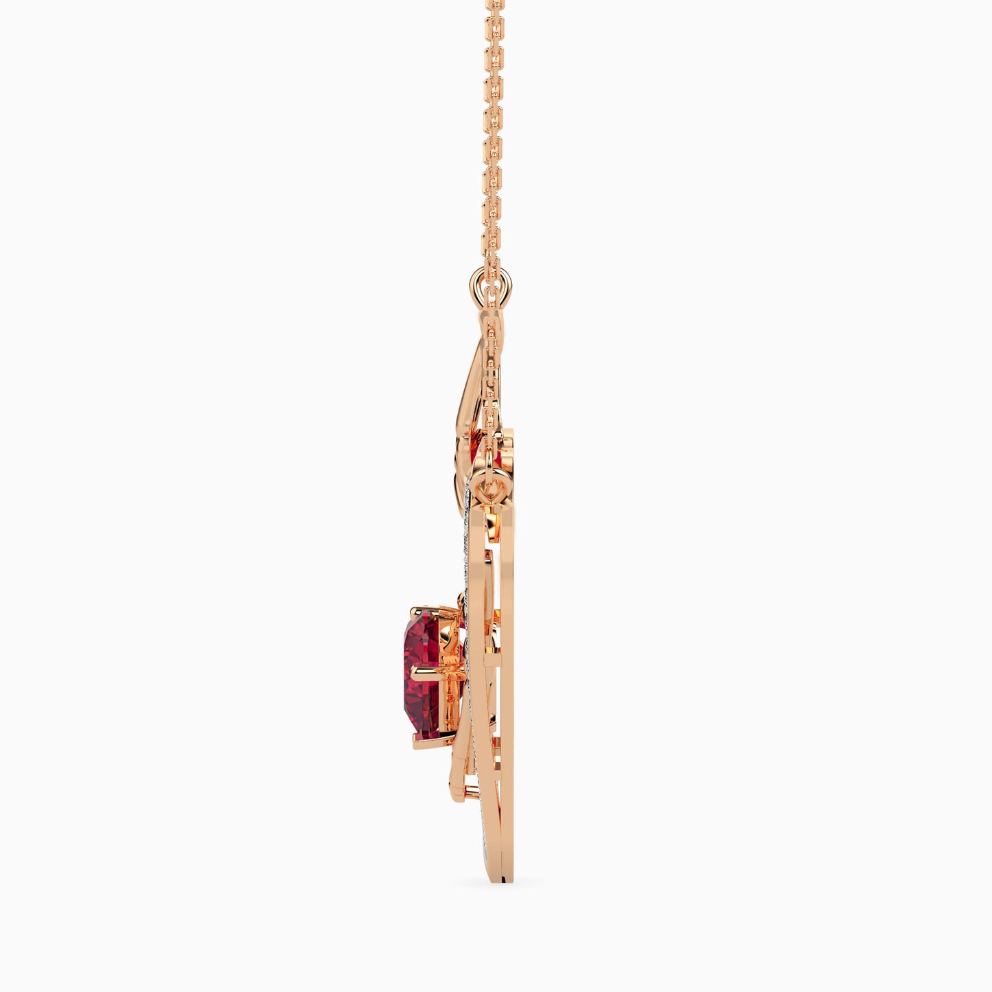 Magic Eternal Love Gold & Diamond Valentine Pendant