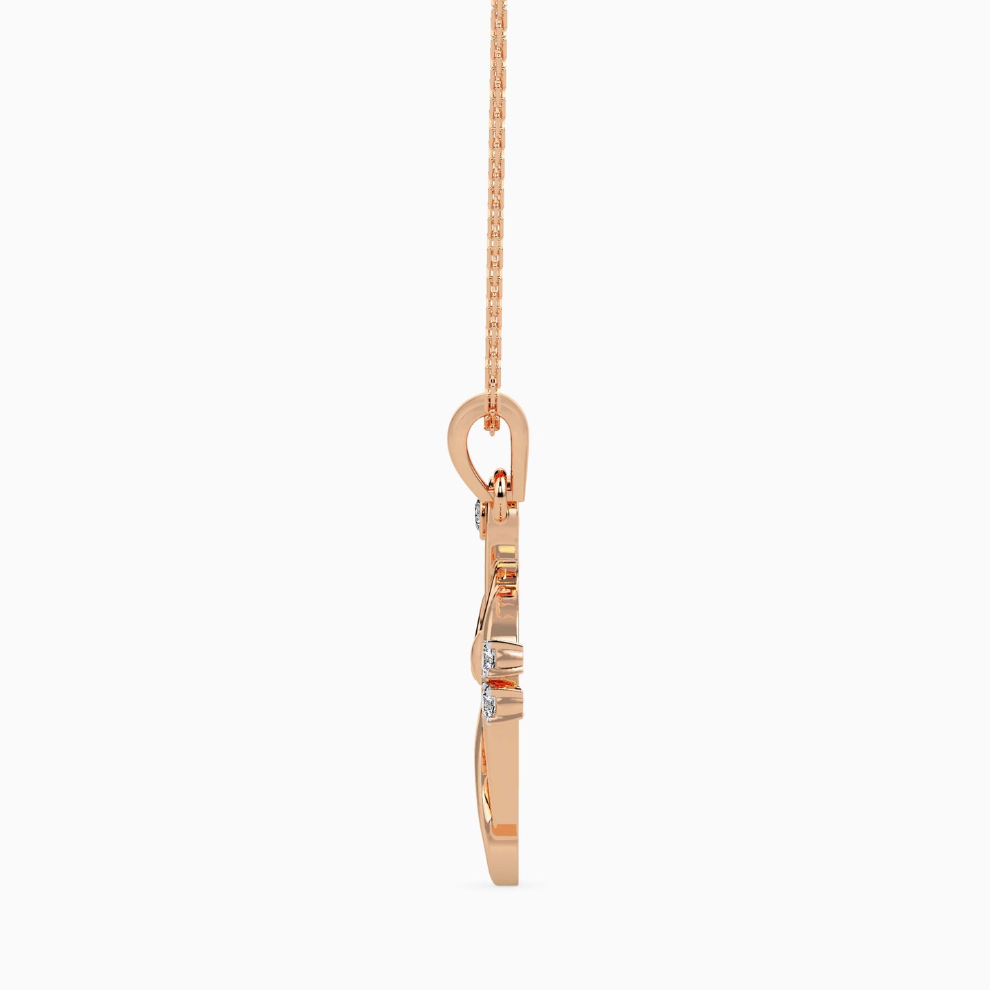 Magic Melody of Love : Gold & Diamond Heart Pendant for your Valentine
