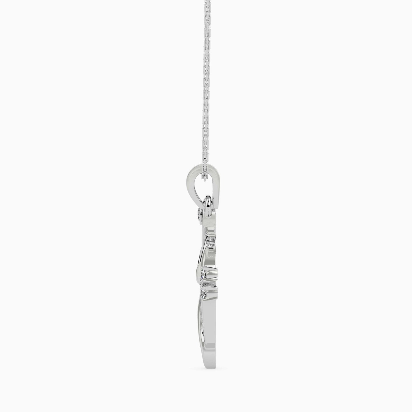 Magic Melody of Love : Gold & Diamond Heart Pendant for your Valentine
