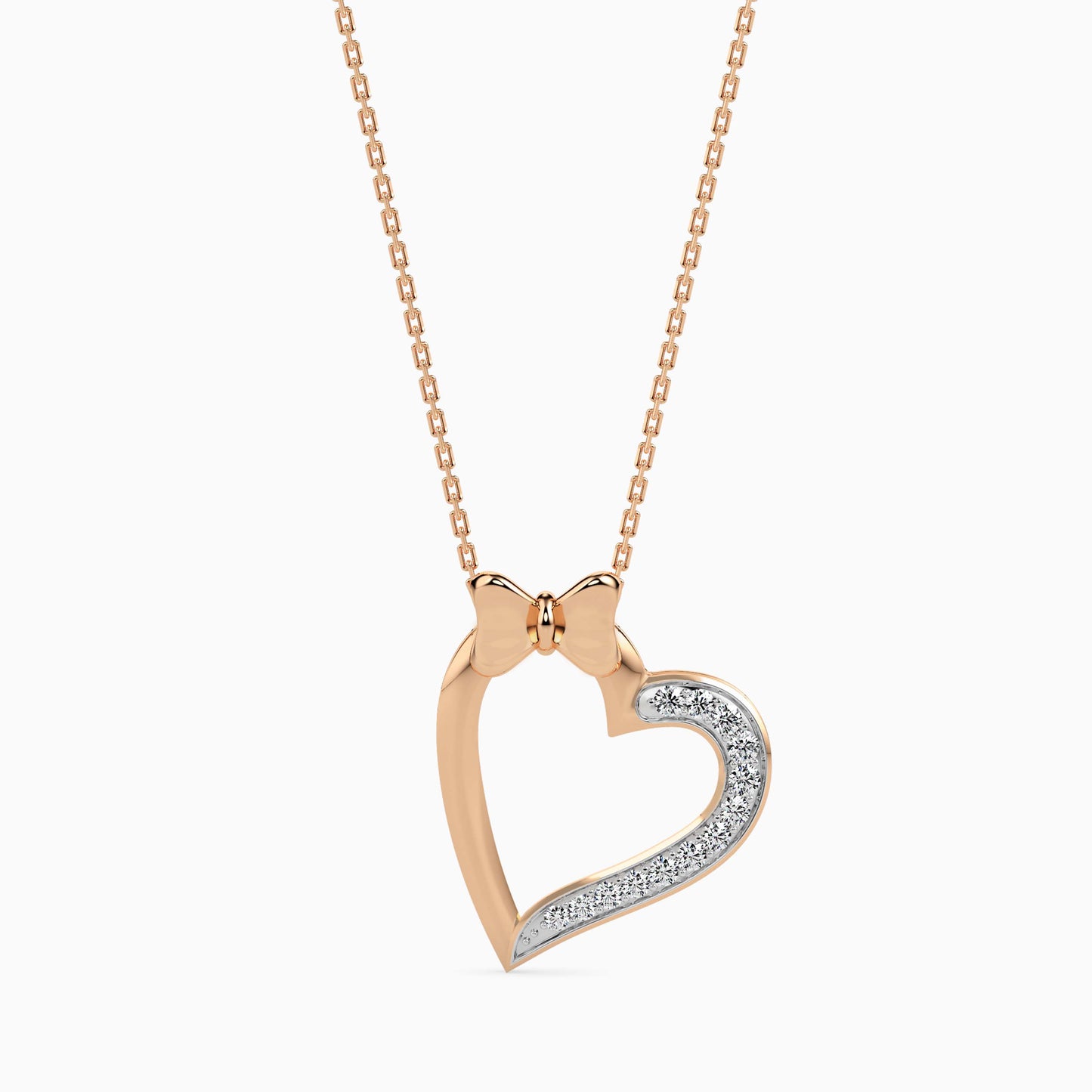 Magic Bow-Tied Love : Radiant Love Valentine Pendant