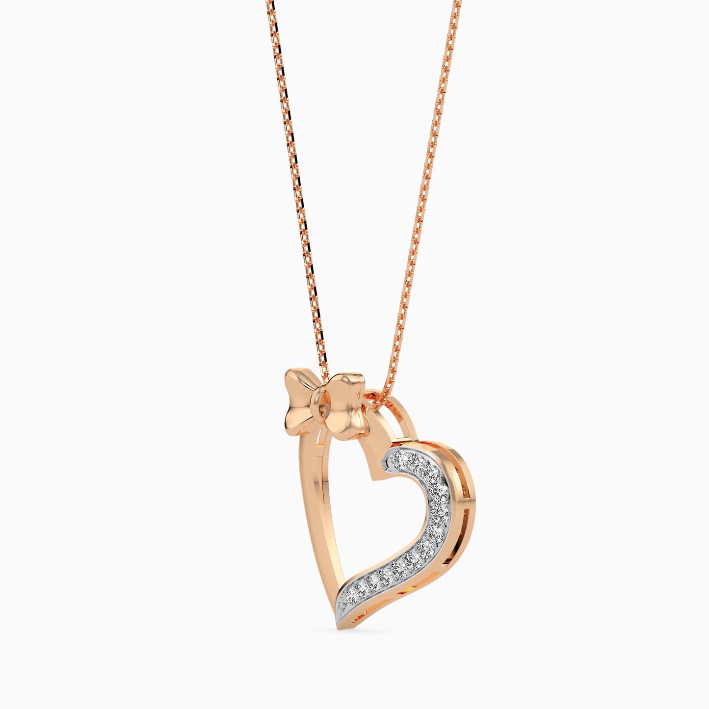 Magic Bow-Tied Love : Radiant Love Valentine Pendant