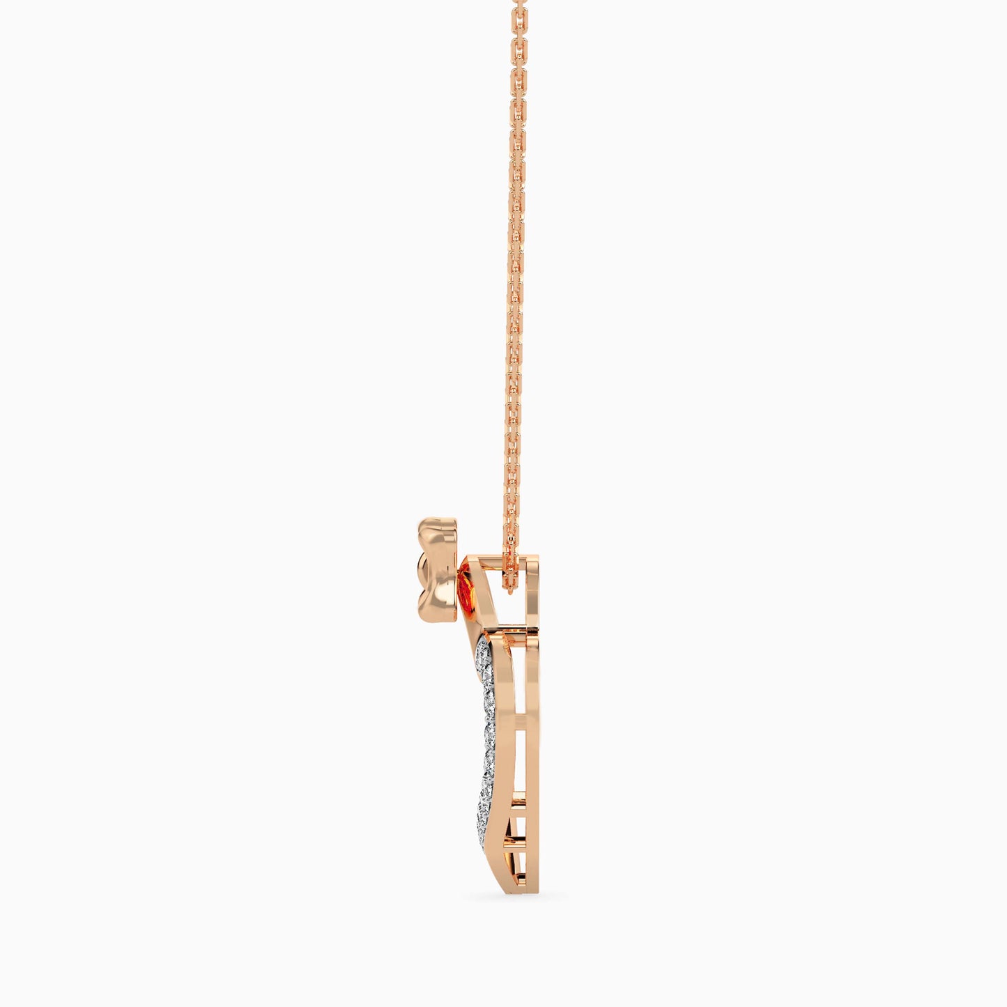 Magic Bow-Tied Love : Radiant Love Valentine Pendant