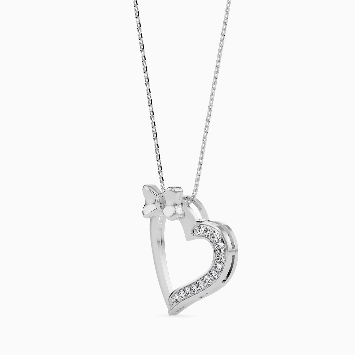Magic Bow-Tied Love : Radiant Love Valentine Pendant