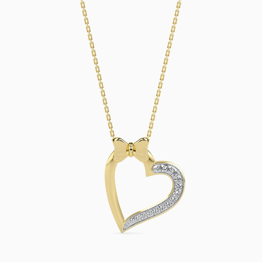 Magic Bow-Tied Love : Radiant Love Valentine Pendant