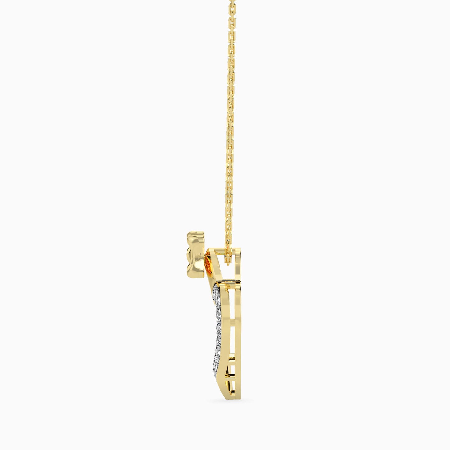 Magic Bow-Tied Love : Radiant Love Valentine Pendant