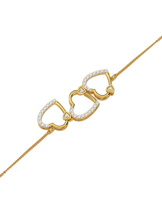 Magic Swirl of Bonded Love Chain Bracelet