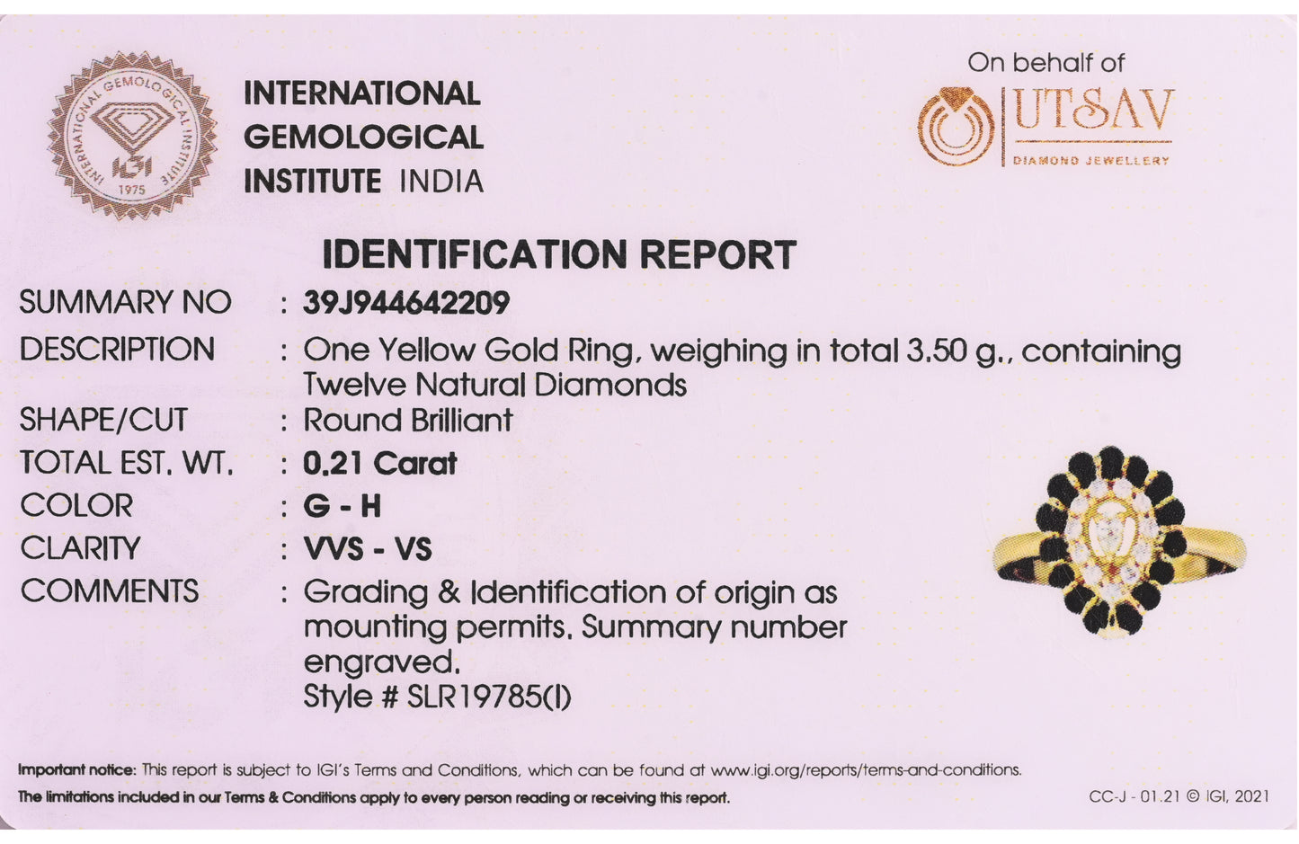 Magic Gleaming MangalSutra Diamond Ring