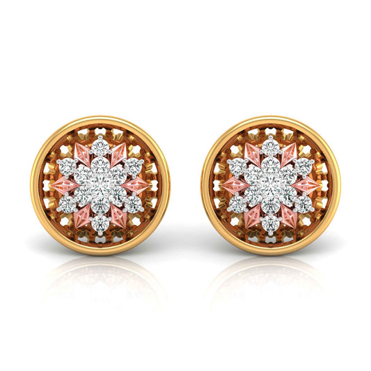Magic Elegance Diamond Floral Earrings
