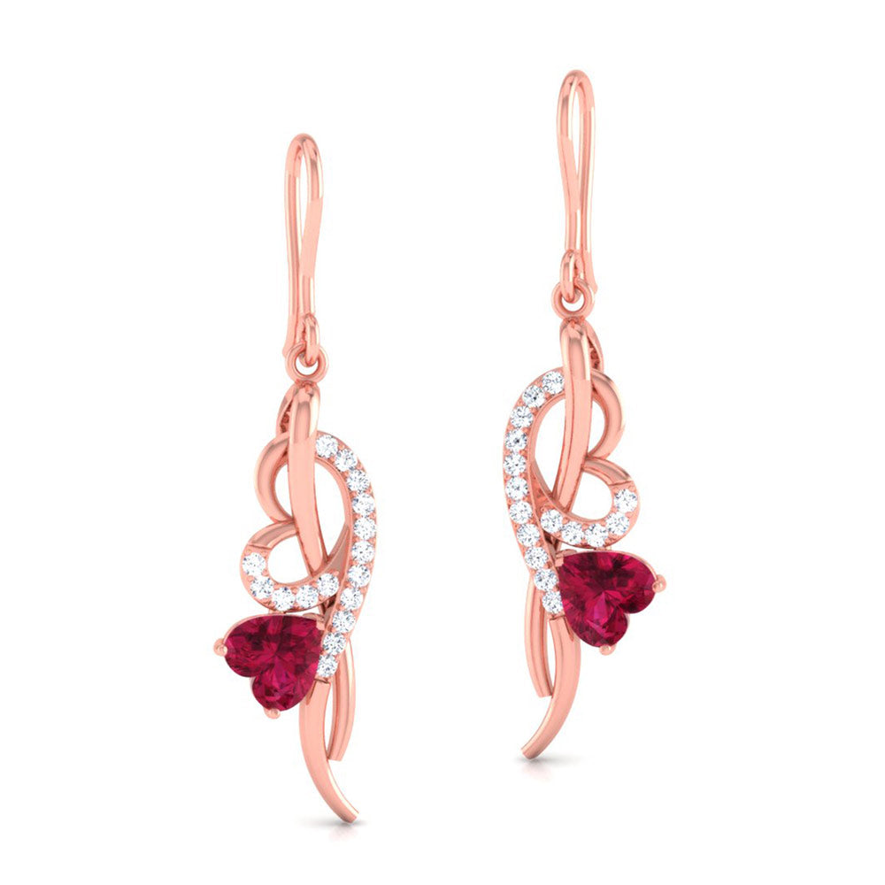Magic Elegance ReDefined : Heart Shaped Valentine Earrings