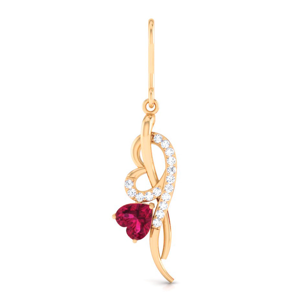 Magic Elegance ReDefined : Heart Shaped Valentine Earrings
