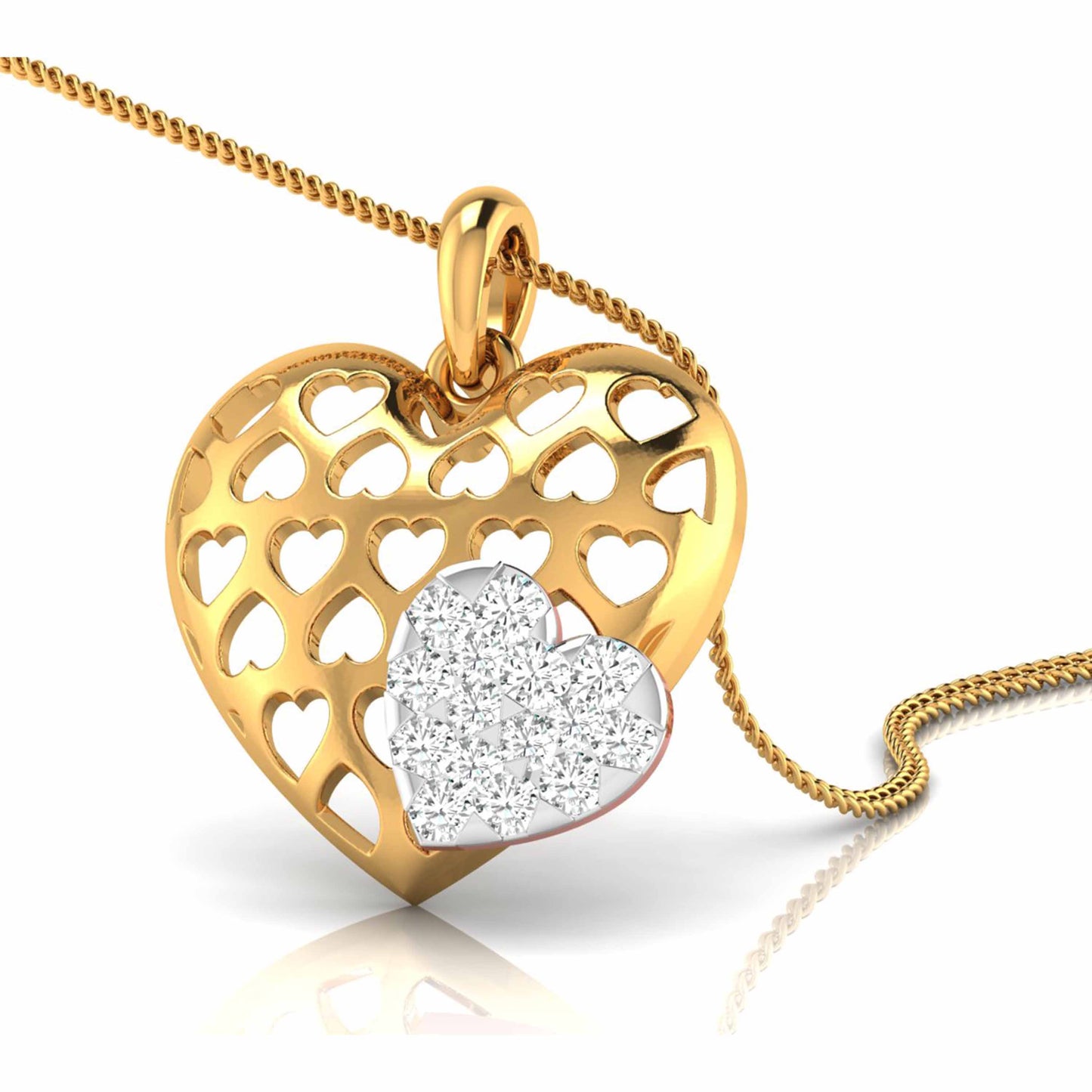 Magic Perfect Heart Diamond Pendant