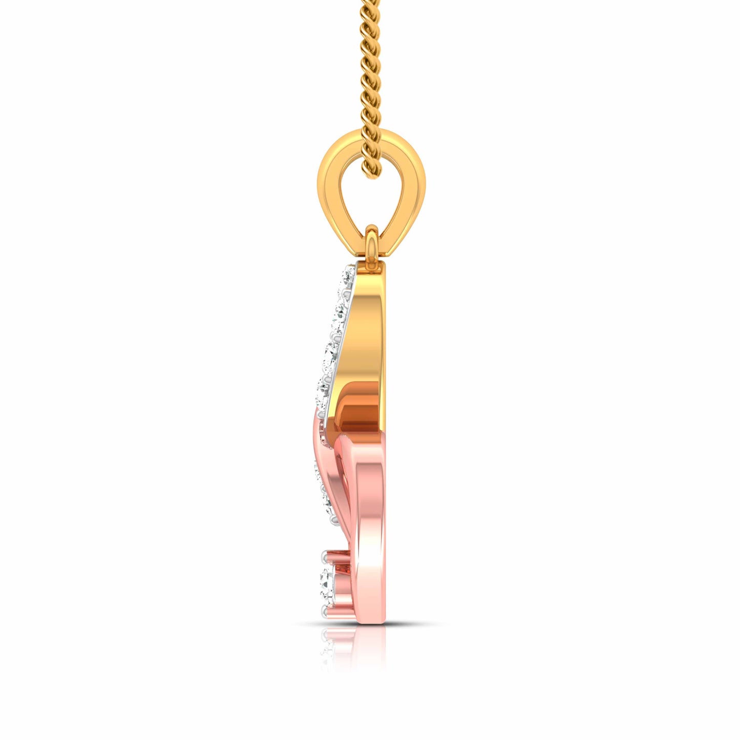 Magic Graceful Infinity & Heart Diamond Pendant