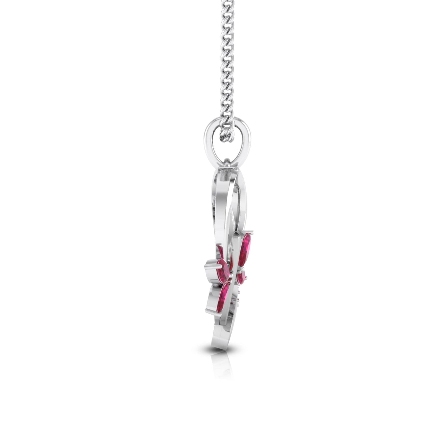 Magic Floral Charm Heart Shaped Valentine Pendant