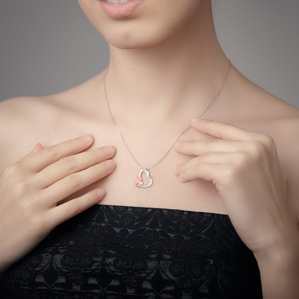 Magic Aurora Shine Valentine Heart Pendant