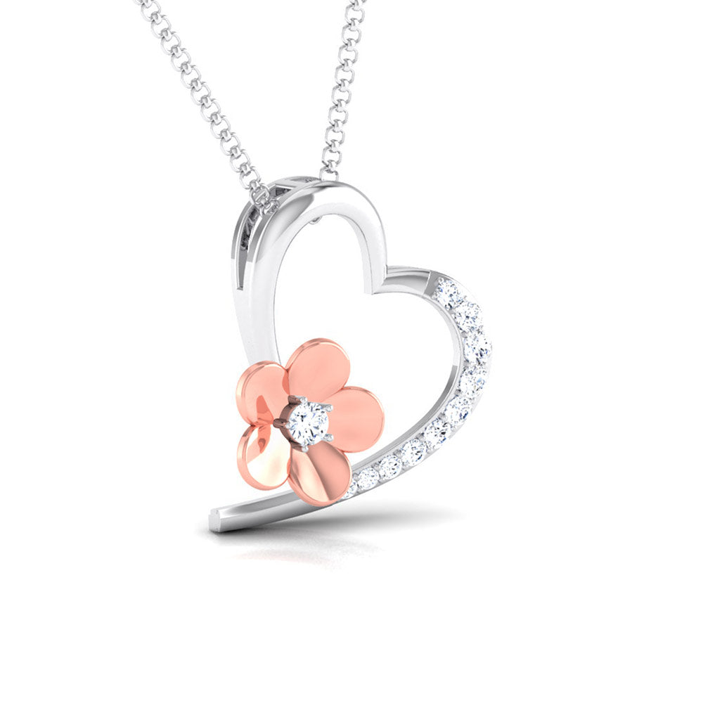 Magic Aurora Shine Valentine Heart Pendant