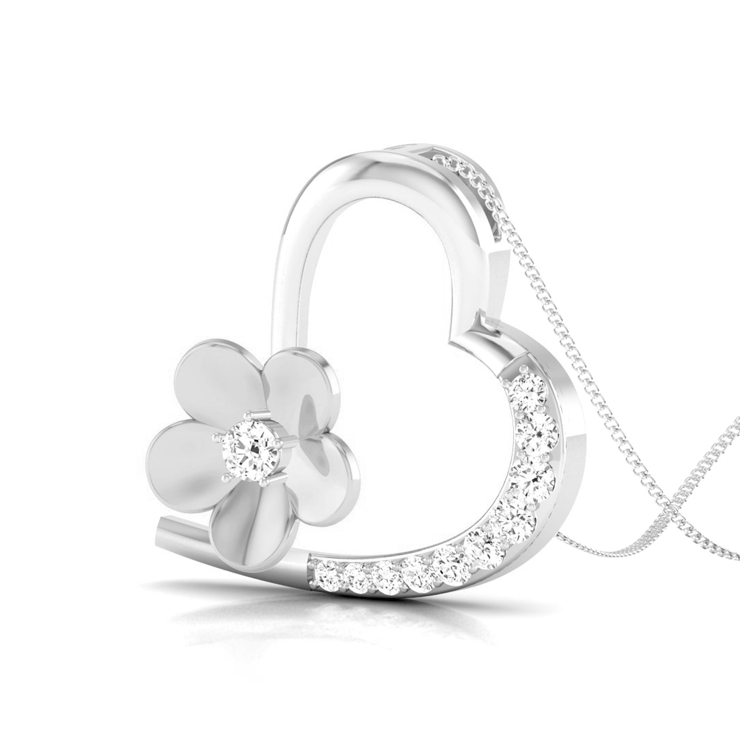 Magic Aurora Shine Valentine Heart Pendant