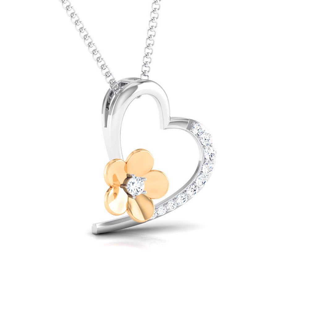 Magic Aurora Shine Valentine Heart Pendant