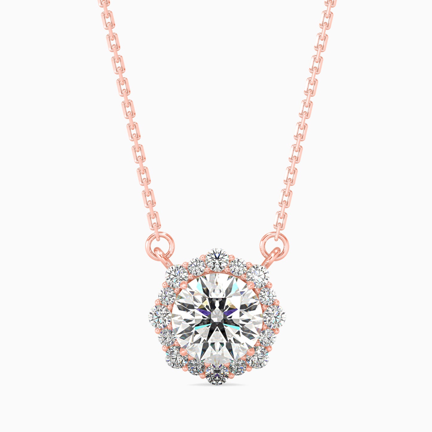 Magic Alluring Beaded Solitare Diamond Pendant